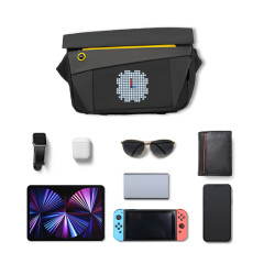 MOCHILA DIVOOM COM PAINEL EM ARTE PIXEL PIXOO-SLINGBAG-V
