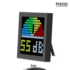 PAINEL DIGITAL DIVOOM COM ARTE DE PIXEL MODELO PIXOO PRETO