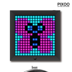 PAINEL DIGITAL DIVOOM COM ARTE DE PIXEL MODELO PIXOO PRETO
