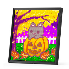 PAINEL DIGITAL DIVOOM COM ARTE DE PIXEL MODELO PIXOO 64 PRETO