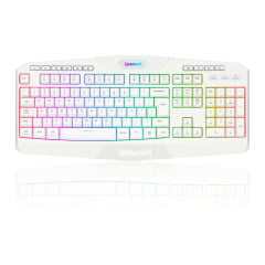 TECLADO MEMBRANA GAMER HARPE 2 RGB BRANCO