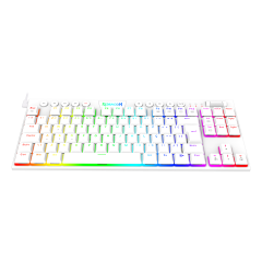TECLADO MECANICO GAMER REDRAGON HORUS TKL RGB BRANCO SWITCH AZUL