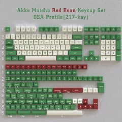 KEYCAP AKKO PROFILE OSA PBT DOUBLE SHOT MATCHA RED BEAN