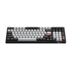 TECLADO GAMER SWITCH AKKO SILVER LINEAR KEYCAPS ASA PBT DOUBLE SHOT 1800 COMPACT  MODELO DRACULA CASTLE 3098S RGB