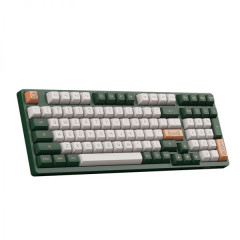 TECLADO GAMER SWITCH AKKO JELLY PINK LINEAR KEYCAPS ASA PBT DOUBLE SHOT 1800 COMPACT  MODELO WORLD TOUR LONDON 3098S