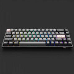 TECLADO GAMER SWITCH AKKO X TTC PRINCESS LINEAR KEYCAPS ASA PBT DOUBLE SHOT 65% LAYOUT MODELO BLACK & PINK 3068 B