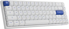 TECLADO GAMER SWITCH AKKO JELLY PURPLE TACTILE  KEYCAPS ASA PBT DOUBLE SHOT 65% LAYOUT MODELO BLUE ON WHITE 3068B PLUS