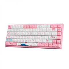 TECLADO GAMER SWITCH AKKO JELLY PURPLE TACTILE KEYCAPS OSA PBT DYE-SUB 75% LAYOUT MODELO 3084B PLUS WORLD TOUR TOKYO