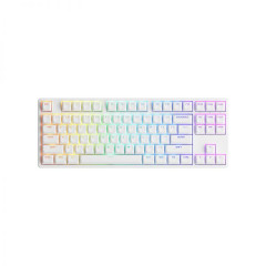 TECLADO GAMER AKKO JELLY PINK LINEAR KEYCAPS ASA PBT DOUBLE-SHOT SHINE-THROUGH TKL 87-KEY LAYOUT MODELO 5087S ASA-ST