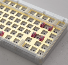 TECLADO BAREBONE MODELO ACR TOP 75 WHITE(ACRYLIC)