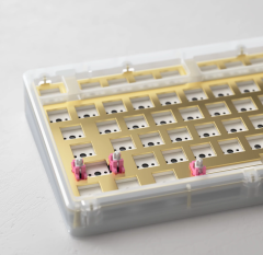 TECLADO BAREBONE MODELO ACR TOP 75 WHITE(ACRYLIC)