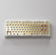 TECLADO BAREBONE MODELO ACR TOP 75 WHITE(ACRYLIC)