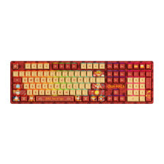 TECLADO GAMER SWITCH AKKO JELLY PINK LINEAR KEYCAPS JDA PBT DYE-SUB FULL-SIZE MODELO ONE PIECE YEAR OF TIGER SP 5108S
