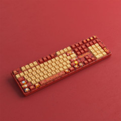 TECLADO GAMER SWITCH AKKO JELLY PINK LINEAR KEYCAPS JDA PBT DYE-SUB FULL-SIZE MODELO ONE PIECE YEAR OF TIGER SP 5108S