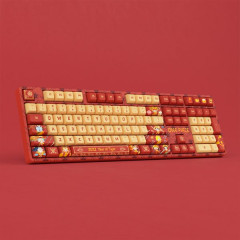 TECLADO GAMER SWITCH AKKO JELLY PINK LINEAR KEYCAPS JDA PBT DYE-SUB FULL-SIZE MODELO ONE PIECE YEAR OF TIGER SP 5108S