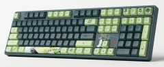 TECLADO GAMER SWITCH AKKO RADIANT RED LINEAR KEYCAPS JDA PBT DYE-SUB FULL-SIZE MODELO NARUTO KAKASHI 5108