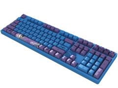 TECLADO GAMER SWITCH  AKKO 2ND GEN PINK LINEAR KEYCAPS OEM PBT DYE-SUB FULL-SIZE MODELO NARUTO SASUKE 3108V2