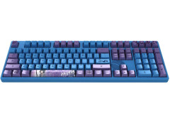 TECLADO GAMER SWITCH AKKO 2ND GEN ORANGE TACTILE  KEYCAPS OEM PBT DYE-SUB FULL-SIZE MODELO NARUTO SASUKE 3108V2