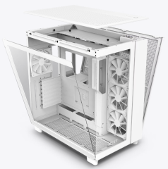 GABINETE GAMER NZXT H9 FLOW BRANCO COM FAN MODELO CM-H91FW-01