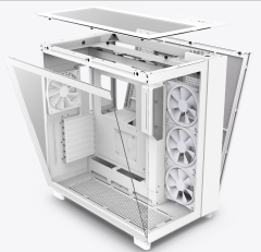 GABINETE GAMER NZXT H9 ELITE BRANCO COM FAN MODELO CM-H91EW-01