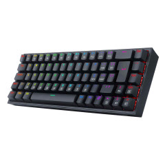 TECLADO MECANICO GAMER CASTOR RGB PRETO SWITCH MARROM ABNT2