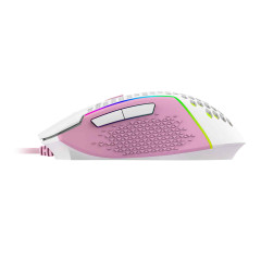 MOUSE REAPING ELITE RGB BRANCO COM ROSA
