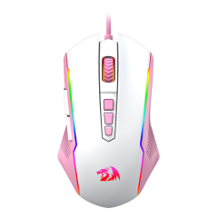 MOUSE RANGER BRANCO COM ROSA