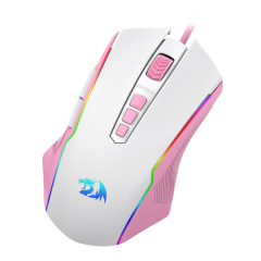 MOUSE RANGER BRANCO COM ROSA
