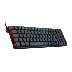 TECLADO MECANICO GAMER ASHE RGB PRETO SWITCH MARROM