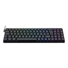 TECLADO MECANICO GAMER ASHE RGB PRETO SWITCH MARROM