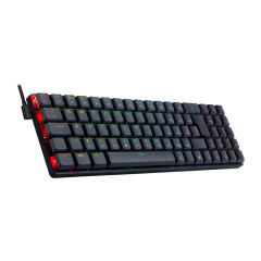 TECLADO MECANICO GAMER ASHE RGB PRETO SWITCH AZUL