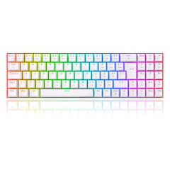 TECLADO MECANICO GAMER ZED PRO RGB BRANCO SWITCH MARROM