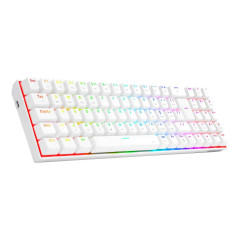 TECLADO MECANICO GAMER ZED PRO RGB BRANCO SWITCH MARROM