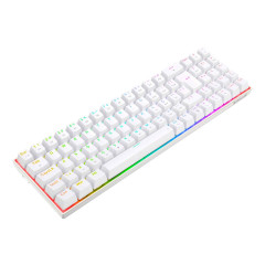 TECLADO MECANICO GAMER ZED PRO RGB BRANCO SWITCH MARROM