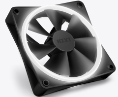KIT FAN GAMER NZXT F120RGB DUO COM 3 FANS PRETO + CONTROLADORA