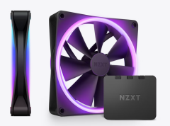 KIT FAN GAMER NZXT F14RGB DUO COM 2 FANS PRETO + CONTROLADORA