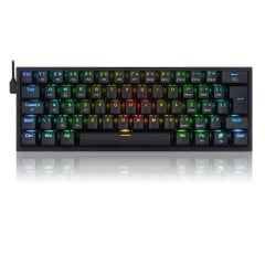 TECLADO MECANICO GAMER FIZZ PRO RGB PRETO SWITCH AZUL