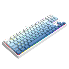 TECLADO GAMER REDRAGON DAKSA BRANCO E AZUL RGB COM SWITCH MARROM MODELO K576GB-RGB (PT-BROWN)