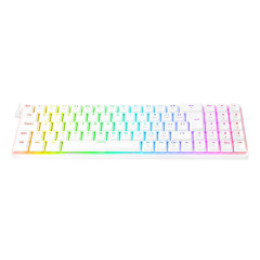 TECLADO MECANICO GAMER ASHE RGB BRANCO SWITCH AZUL MODELO K626-KB-W