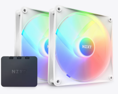 KIT FAN GAMER NZXT F140RGB CORE COM 2 FANS BRANCO
