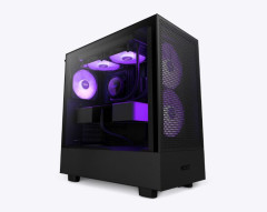 GABINETE GAMER SEM FONTE NZXT H5 FLOW RGB PRETO COM FAN