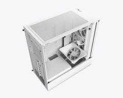 GABINETE GAMER SEM FONTE NZXT H5 FLOW RGB BRANCO COM FAN