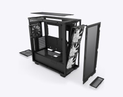 GABINETE GAMER NZXT H7 FLOW RGB PRETO CM-H71FB-R1 COM FAN