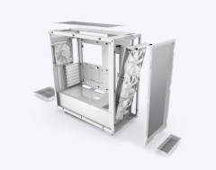 GABINETE GAMER NZXT H7 FLOW RGB BRANCO CM-H71FW-R1 COM FAN