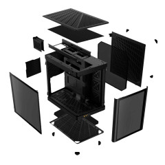 GABINETE GAMER GAMDIAS NESO P1 B PRETO