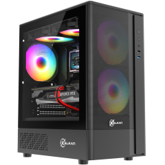 GABINETE KALKAN AVALON PRO V2 PRETO SEM FAN KLK074